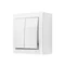 Simon Aquaclick WA-CW5xxxx-xx-11xx Surface-mounted luminaire switch, IP44, 10AX, 250V~, screw terminals; white