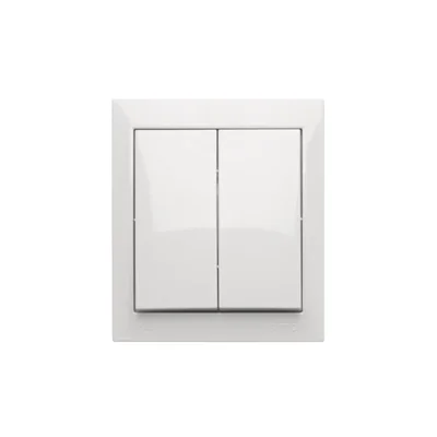 Simon Aquaclick WA-CW5xxxx-xx-11xx Surface-mounted luminaire switch, IP44, 10AX, 250V~, screw terminals; white