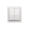 Simon Aquaclick WA-CWLxx-2x-x-11xx Surface-mounted double stair switch with illumination without pictogram, IP44, 10AX, 250V~, screw terminals; white