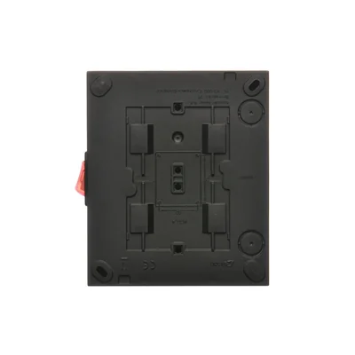 Simon Aquaclick WA-GSZN4W1-xx-49xx Surface-mounted socket, Schuko, 4-way, with built-in switch, IP20, 16A, 250V~, screw terminals; black