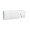 SIMON AQUARIUS Triple socket-outlet with earthing schuko splash-proof IP54 flap white 16A 253V white