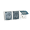 SIMON AQUARIUS Triple socket-outlet with earthing schuko splash-proof IP54 transparent flap 16A 230V white