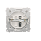 SIMON BASIC 1-gang loudspeaker socket with description field white