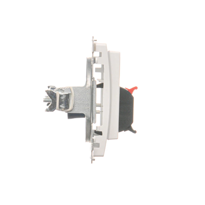 SIMON BASIC 1-gang loudspeaker socket with description field white