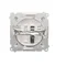 SIMON BASIC 1-gang loudspeaker socket with description field white