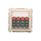 SIMON BASIC 4-way loudspeaker socket with description field beige