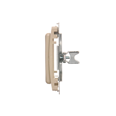 SIMON BASIC Adaptador (adaptador) para accesorios estándar 45×45mm, montaje con garras y tornillos, beige