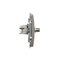 SIMON BASIC Antenna socket "F" type + computer RJ45 category 6 inox metallized