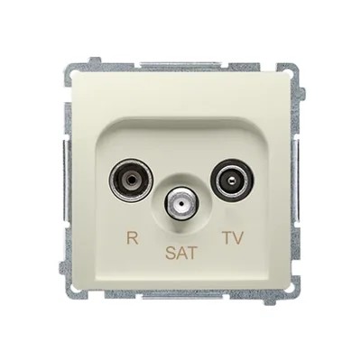 SIMON BASIC Antenna socket RD/TV/SAT beige