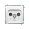 SIMON BASIC Antenna socket RD/TV/SAT terminal white