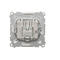 SIMON BASIC Antenna socket RD/TV/SAT terminal white