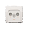 SIMON BASIC Antenna socket RD/TV/SAT terminal white