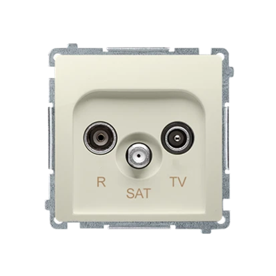 SIMON BASIC Antennensteckdose RD/TV/SAT beige