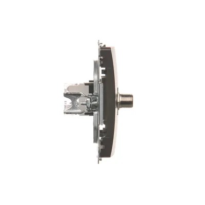 SIMON BASIC anténní zásuvka typu "F" + počítačová zásuvka RJ45, kategorie 6, čokoládová metalíza mat