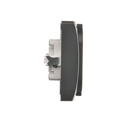 SIMON BASIC Base de enchufe con toma de tierra Schuko doble grafito mate