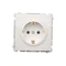 SIMON BASIC Base de enchufe individual con toma de tierra schuko, blanco