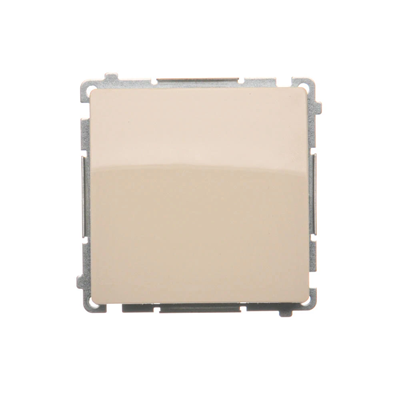 SIMON BASIC Bouton pictogramme simple NO (module) 10AX 250V connecteurs rapides beige