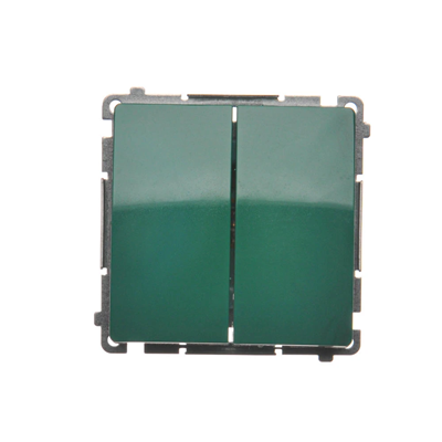 SIMON BASIC Candlestick switch (module) 10AX 230V green