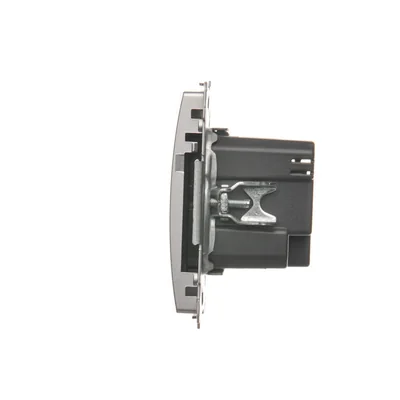 SIMON BASIC Cargador 2xUSB 2.1A 5V DC 230V plata mate