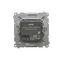 SIMON BASIC Cargador 2xUSB 2.1A 5V DC 230V plata mate