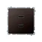 SIMON BASIC Caricabatterie 2xUSB 2.1A 5V DC 230V cioccolato