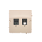 SIMON BASIC Computer socket RJ45 category 5e + telephone RJ11 (module) beige