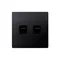 SIMON BASIC Computer socket RJ45 category 5e + telephone RJ11 (module) graphite matt metallized