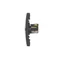SIMON BASIC Computersteckdose RJ45 Kategorie 5e + Telefon RJ11 (Modul) Graphit matt metallisiert