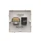 SIMON BASIC Computersteckdose RJ45 Kategorie 5e + Telefon RJ11 (Modul) silber matt metallisiert