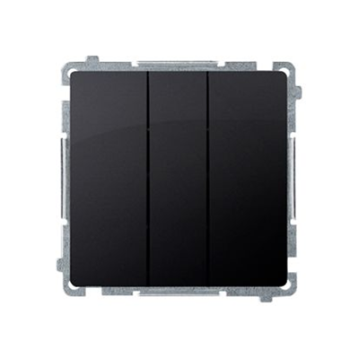 SIMON BASIC Conmutador triple 10A 250V grafito mate