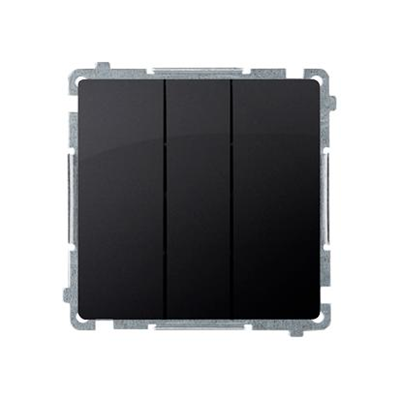 SIMON BASIC Conmutador triple 10A 250V grafito mate
