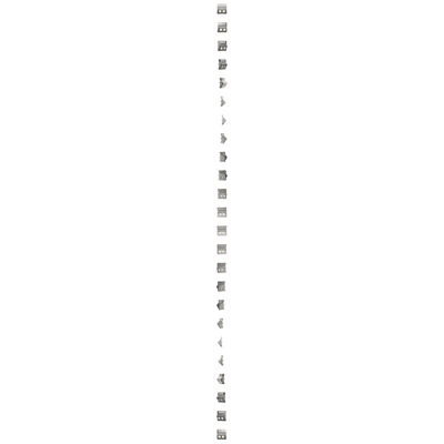 SIMON BASIC Cover for data communication sockets on Keystone, double slanted with a description field screw-mounting silver matt