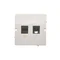 SIMON BASIC Data communication socket RJ45 cat.5e + RJ11 white