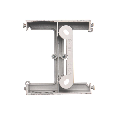 SIMON BASIC Deep surface-mounted box - an extension element for a single folded box for multiple inox frames