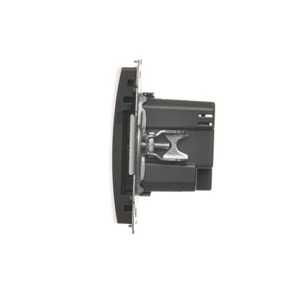 SIMON BASIC Doppel-USB-Ladegerät Graphit matt metallic