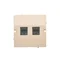 SIMON BASIC Doppia presa computer 2xRJ45 cat.5e, beige