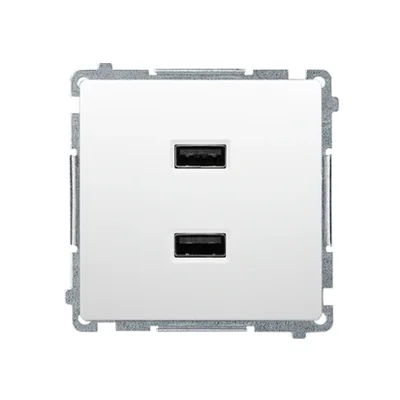 SIMON BASIC Doppio caricatore USB bianco