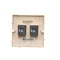 SIMON BASIC Double computer socket 2xRJ45 cat.5e beige