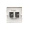 SIMON BASIC Double computer socket 2xRJ45 cat.5e white