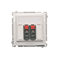 SIMON BASIC Double loudspeaker socket with description field white