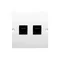 SIMON BASIC Double prise ordinateur 2xRJ45 cat.5e blanc