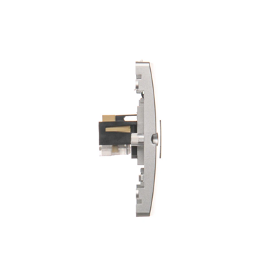 SIMON BASIC Double RJ11 telephone socket (module) screw-mounted silver matt