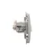 SIMON BASIC Double shielded computer socket RJ45 category 6 with anti-dust cover (module) silver matt metallized
