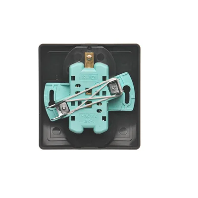 SIMON BASIC Double socket-outlet with earthing and phase invariance function 16A 230V complete matt graphite