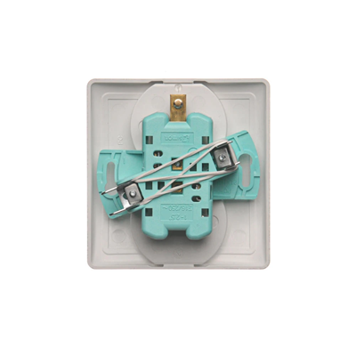 SIMON BASIC Double socket outlet with earthing and phase invariance function silver matt metallised 16A