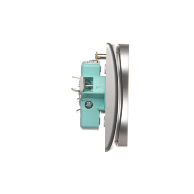 SIMON BASIC Double socket outlet with earthing and phase invariance function silver matt metallised 16A