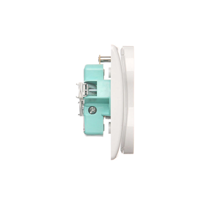 SIMON BASIC Double socket outlet with earthing and phase invariance white 16A