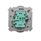 SIMON BASIC Double socket-outlet with grounding pin type with shutters for current paths 16A 230V silver matt