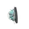 SIMON BASIC Dreifachtaster mit LED-Hintergrundbeleuchtung 10A 250V mattgraphit