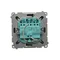 SIMON BASIC Dreifachtaster mit LED-Hintergrundbeleuchtung 10A 250V Schokolade